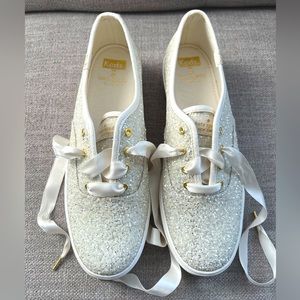 Kate x Kate Spade New York Triple Glitter Platform Keds - Size 9